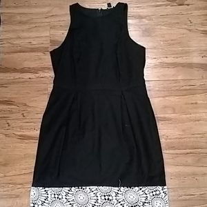 Ann Taylor black and white dress